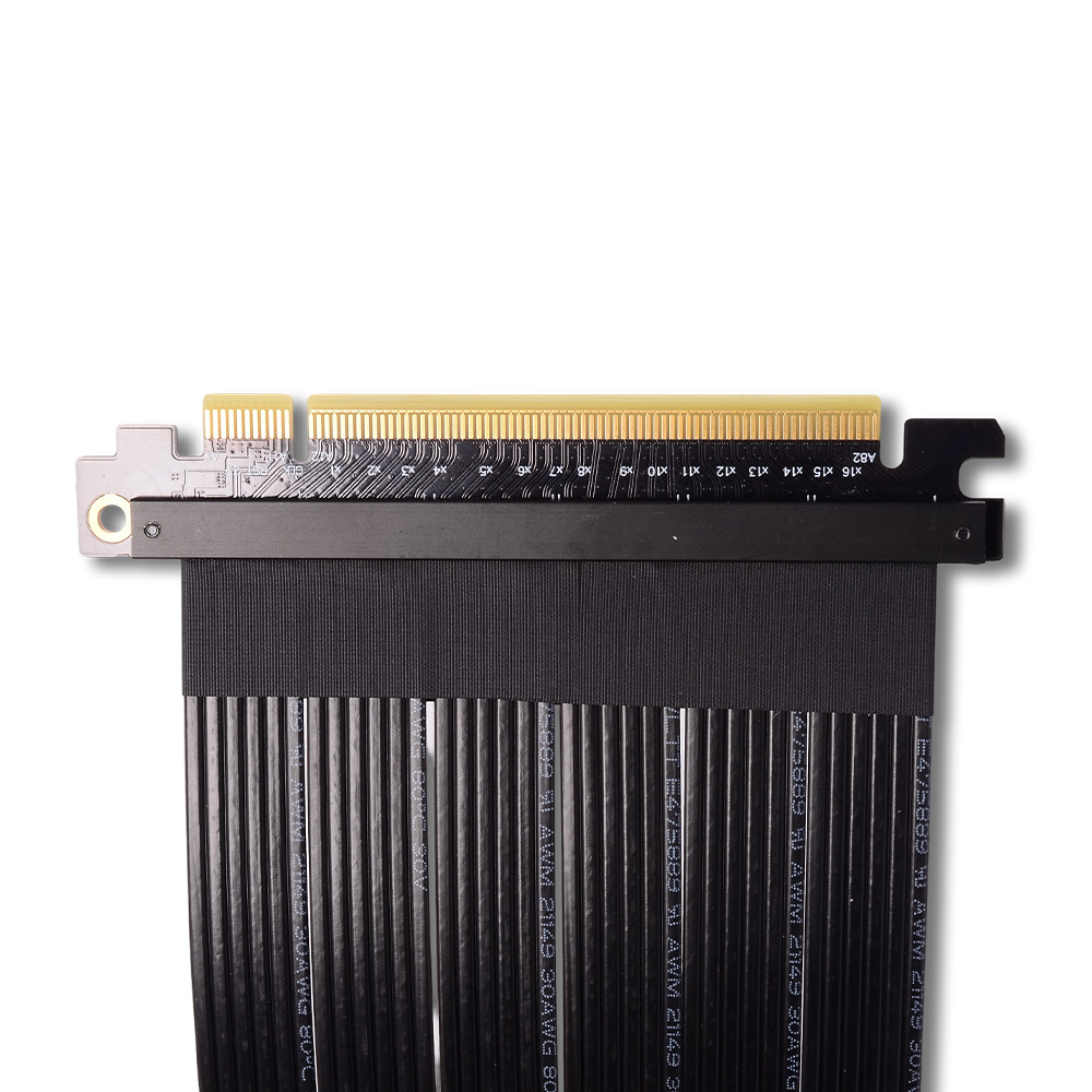 Riser Silver PCIe 4.0 X16 To X - đánh giá và giá Pcie 4.0 X16 Riser Cable 90 Degree