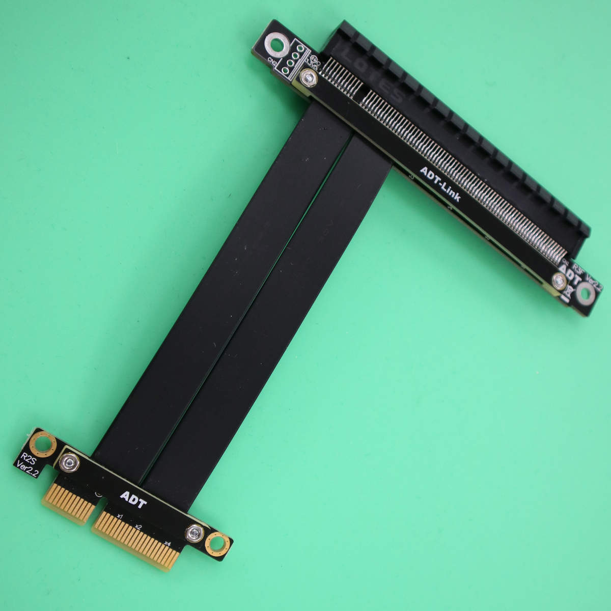 Single Double 90 Degree Right  - đánh giá và giá Pcie 4.0 X16 Riser Cable 90 Degree