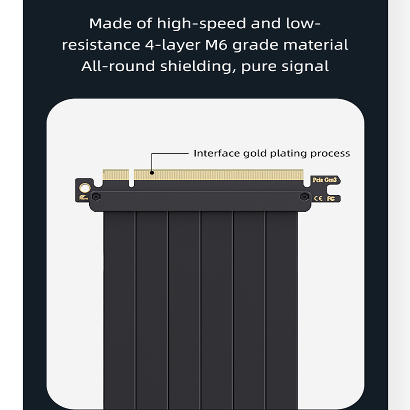 TEUCER Vertical GPU Mounting B - đánh giá và giá Pcie 4.0 X16 Riser Cable 90 Degree