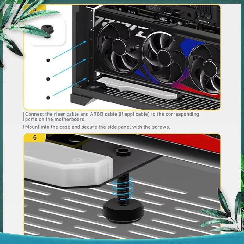 (NEW) Vertical GPU Mounting Br - đánh giá và giá Pcie 4.0 X16 Riser Cable 90 Degree